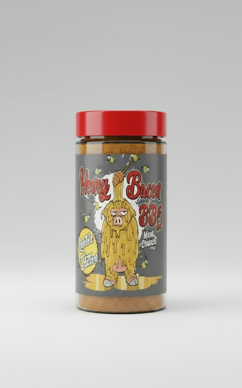 Meat Church BBQ Honey Bacon BBQ rub BBQ USA Porki Comodi