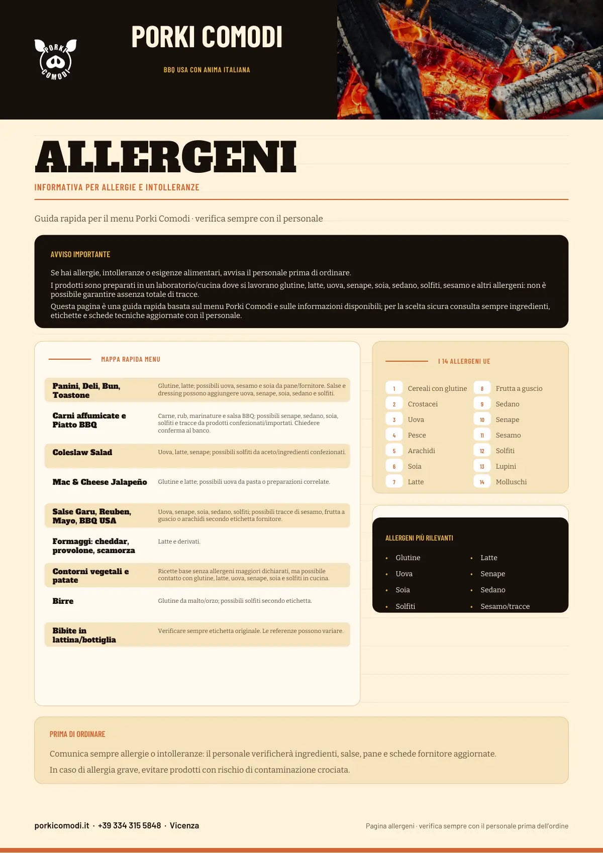 Pagina allergeni Porki Comodi