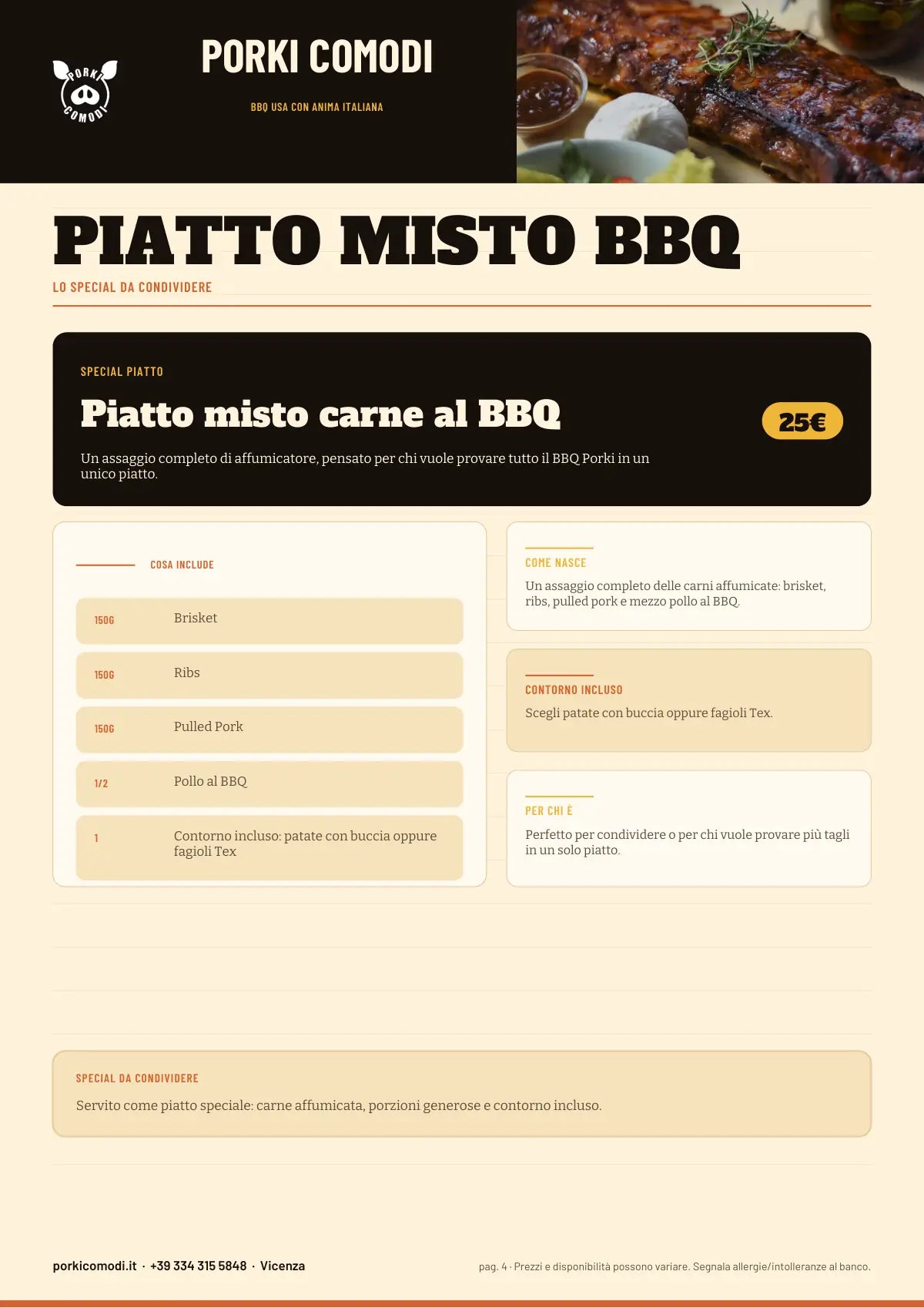 Menu punto vendita Porki Comodi pagina 4 di 7
